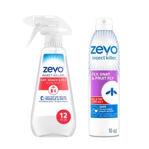 Zevo Multi Insect + Flying Insect Bug Spray: Kills Ants. Roaches. Spiders. Mosquitoes. (2 Bottles)