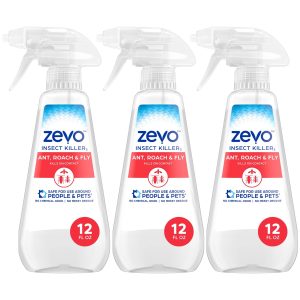 Zevo Multi Insect Killer Spray - Bug Spray for Home Use - Versatile Ant. Fly. Spider. Roach Killer & More (3 Bottles)